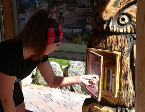 Tijd voor een boek | Boeken uil in Viehhofen | © viehhofen.at
