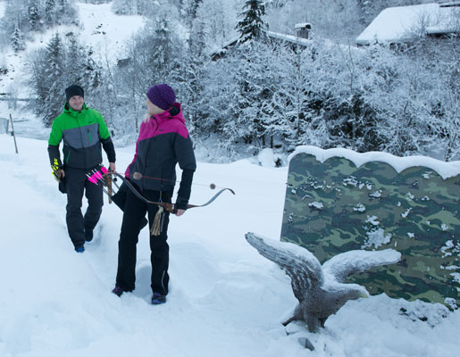 Bogenschiessen im Winterwunderland vom Glemmerhof in Viehhofen | © Der Fotoigel