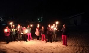 Weekly torchlight hike along the Saalach to the Glemmerhof | © viehhofen.at, Michaela Groder
