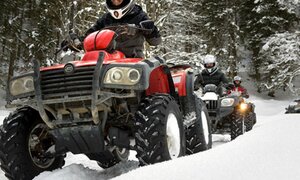 Man riding a quad at the Glemmy Offroad Park in winter | © Glemmy Offroad Park