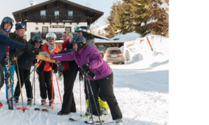 Ski Gruppe auf der Hecherhütte in Viehhofen | © viehhofen.at